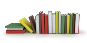 Row of Books for Book Review image.