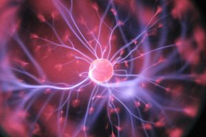 Brain Health: purple and pink plasma ball
